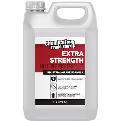 Chemical Trade Store – Multi Purpose Descaler – 2.5L – Lactic Acid-Based Liquid – Eco-Conscious Limescale Remover – For Kettles – Coffee Machines – Irons – Showerheads – Bulk Cleaning Solution Chemical Trade Store – Multi Purpose Descaler – 2.5L – Lactic Acid-Based Liquid – Eco-Conscious Limescale Remover – For Kettles – Coffee Machines – Irons – Showerheads – Bulk Cleaning Solution