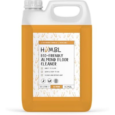 Humbl Eco Floor Cleaner Liquid Refill Almond Scented Multi Purpose Hard Floor Surface Cleaner for Laminate, Tile, Wood & More 100% Vegan & Cruelty Free Disinfectant 2.5 Litre Humbl Eco Floor Cleaner Liquid Refill Almond Scented Multi Purpose Hard Floor Surface Cleaner for Laminate, Tile, Wood & More 100% Vegan & Cruelty Free Disinfectant 2.5 Litre