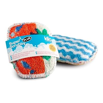 Kilo Non Scratch Washing Up Super Scrubby Sponge/Scouring Pad, Double Sided Eco Freindly Cotton Mini Cleaning Cloth Scourer (Set of 2) Kilo Non Scratch Washing Up Super Scrubby Sponge/Scouring Pad, Double Sided Eco Freindly Cotton Mini Cleaning Cloth Scourer (Set of 2)