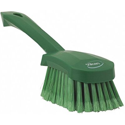 Vikan 41942 Soft/Split Bristles, Washing / Sweeping, Hand Brush, Short Handle, 270mm (Green) Vikan 41942 Soft/Split Bristles, Washing / Sweeping, Hand Brush, Short Handle, 270mm (Green)