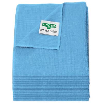 Unger CG107-B MicroWipe Microfibre Cloth Pack of 10 Lint Free Microfibre Cleaning Cloths Kitchen, Bathroom, Car & Window Cleaning Products 40 x 40 cm, Blue Unger CG107-B MicroWipe Microfibre Cloth Pack of 10 Lint Free Microfibre Cleaning Cloths Kitchen, Bathroom, Car & Window Cleaning Products 40 x 40 cm, Blue