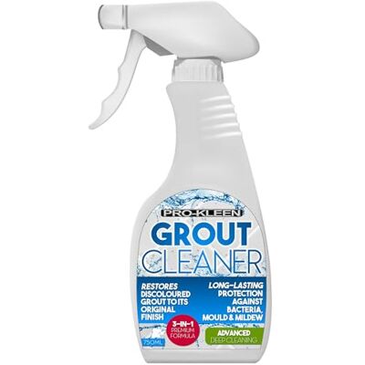 Pro-Kleen 750ml Tile Grout Cleaner Restorer Reviver for Kitchen and Bathroom Pro-Kleen 750ml Tile Grout Cleaner Restorer Reviver for Kitchen and Bathroom
