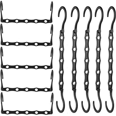 Rainberg 6pcs Magic Clothes Hangers Space Savers, Coat Hangers Space Saving, Wardrobe Space Saver Hangers. (Pack of 6, Black) Rainberg 6pcs Magic Clothes Hangers Space Savers, Coat Hangers Space Saving, Wardrobe Space Saver Hangers. (Pack of 6, Black)