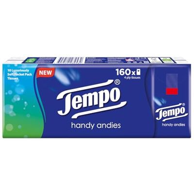 Tempo Handy Andies Tissues 160 Pocket Packs Tempo Handy Andies Tissues 160 Pocket Packs