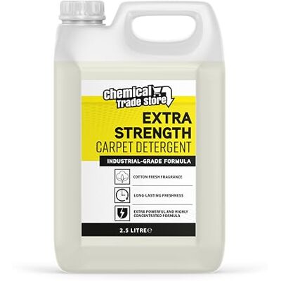 Chemical Trade Store Carpet Detergent Shampoo 2.5L Deep Cleaning Solution for Carpets, Rugs, Upholstery & Fabric Removes Stains & Odours Chemical Trade Store Carpet Detergent Shampoo 2.5L Deep Cleaning Solution for Carpets, Rugs, Upholstery & Fabric Removes Stains & Odours