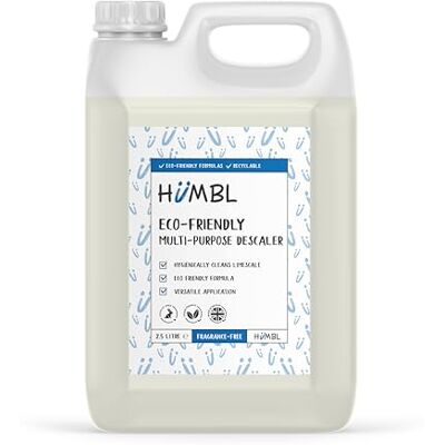 Humbl Multi-Purpose Descaler Eco Friendly Limescale Remover for Kettles, Irons, Coffee Machines, Taps & Shower Heads 2.5L Humbl Multi-Purpose Descaler Eco Friendly Limescale Remover for Kettles, Irons, Coffee Machines, Taps & Shower Heads 2.5L
