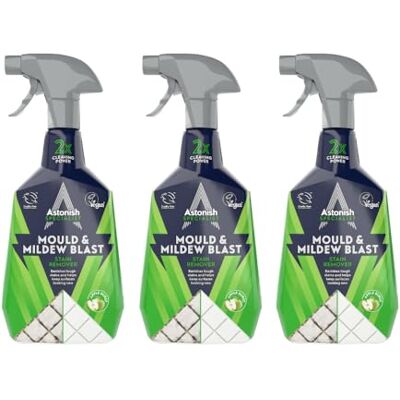 Astonish Specialist Extra Strength Mould & Mildew Stain Blaster Spray, for Fast Mould Removal, 3 x 750ml Astonish Specialist Extra Strength Mould & Mildew Stain Blaster Spray, for Fast Mould Removal, 3 x 750ml