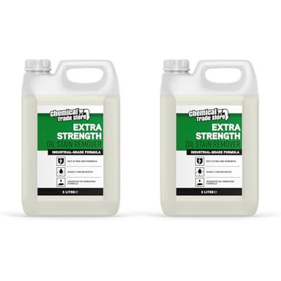 Chemical Trade Store Oil Stain Remover Removes Tough Stains from Driveways & Patios Heavy Duty Cleaner & Degreaser 2 x 5L Chemical Trade Store Oil Stain Remover Removes Tough Stains from Driveways & Patios Heavy Duty Cleaner & Degreaser 2 x 5L