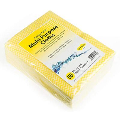 bar@drinkstuff Drinkstuff Antibacterial Cloths Yellow, CAW-111Y, Pack of 500 bar@drinkstuff Drinkstuff Antibacterial Cloths Yellow, CAW-111Y, Pack of 500