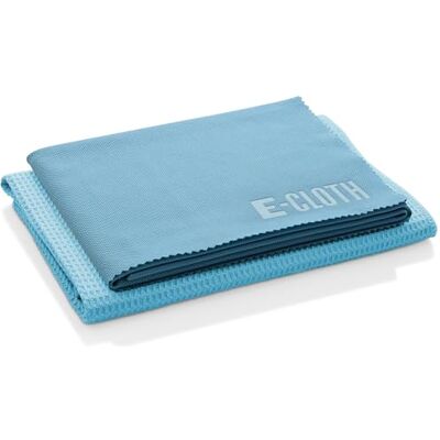 E-Cloth Window Cleaner Kit Streak-Free Glass Cleaning Cloth, Microfiber Towel Kit for Windows, Car Windscreens, Mirrors Blue E-Cloth Window Cleaner Kit Streak-Free Glass Cleaning Cloth, Microfiber Towel Kit for Windows, Car Windscreens, Mirrors Blue