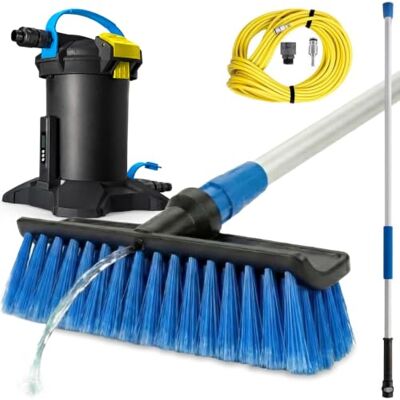 Unger HIghFlow Window Cleaning Kit 1.2m Telescopic Pole & Soft Brush Water Fed Pole Set for Streak-Free Windows, Conservatories, Caravans Professional Quality Equipment Unger HIghFlow Window Cleaning Kit 1.2m Telescopic Pole & Soft Brush Water Fed Pole Set for Streak-Free Windows, Conservatories, Caravans Professional Quality Equipment