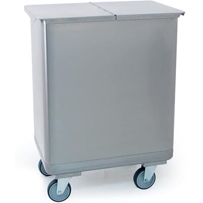 Stalwart DA-AER47 Catering Ingredient Bin Trolley Stainless Steel 120 litres Stalwart DA-AER47 Catering Ingredient Bin Trolley Stainless Steel 120 litres