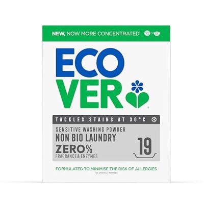 Ecover Zero Non-Bio Laundry Powder, Sensitive Skin, 19 Washes, 950g Ecover Zero Non-Bio Laundry Powder, Sensitive Skin, 19 Washes, 950g