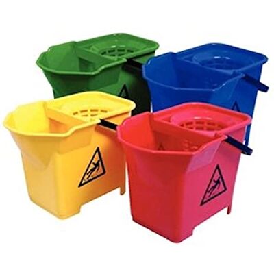 Stalwart S224 Colour Coded Mop Bucket, Public Areas, 14 L, Green Stalwart S224 Colour Coded Mop Bucket, Public Areas, 14 L, Green