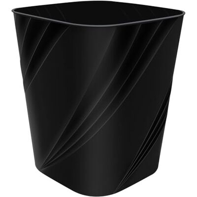DAJITRE Small Plastic Trash Can Wastebasket Recycling Bin for Bathroom, Dorm, Bedroom,Home Office, Garbage Can for Bedroom, Kids Room (1, Black) DAJITRE Small Plastic Trash Can Wastebasket Recycling Bin for Bathroom, Dorm, Bedroom,Home Office, Garbage Can for Bedroom, Kids Room (1, Black)