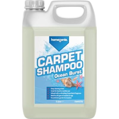 HomeGenie Carpet Shampoo Detergent Formula 5L Ocean Burst HomeGenie Carpet Shampoo Detergent Formula 5L Ocean Burst