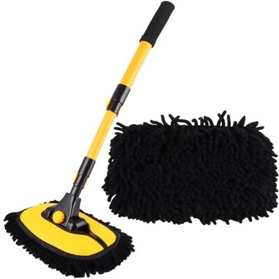 ASelected 15° Curved Car Cleaning Brush with Telescopic Handle,Microfiber Mop with Mittens Telescoping Long Handle Wash Mop for Car,Truck and Home Cleaning,Car Wash Mop with Curved Design Long Handle ASelected 15° Curved Car Cleaning Brush with Telescopic Handle,Microfiber Mop with Mittens Telescoping Long Handle Wash Mop for Car,Truck and Home Cleaning,Car Wash Mop with Curved Design Long Handle
