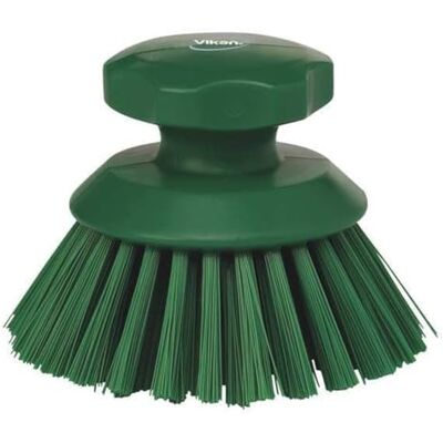 Vikan Round Hand-Held Scrub Brush/Keg Brush, Polypropylene, Polyester Bristle, Vikan Round Hand-Held Scrub Brush/Keg Brush, Polypropylene, Polyester Bristle,