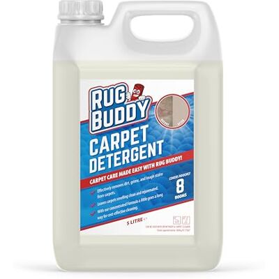 Rug Buddy Carpet Detergent Upholstery Shampoo Cleaner Solution Stain Remover 5 Litre Rug Buddy Carpet Detergent Upholstery Shampoo Cleaner Solution Stain Remover 5 Litre