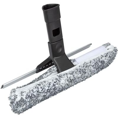 SWOPT 12” Combination Squeegee Head – Squeegee Blade with Detachable Microfiber Scrubbing Pad, Ideal for Cleaning Windows and Glass Surfaces – Interchangeable SWOPT 12” Combination Squeegee Head – Squeegee Blade with Detachable Microfiber Scrubbing Pad, Ideal for Cleaning Windows and Glass Surfaces – Interchangeable