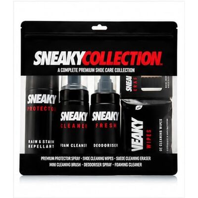 SNEAKY Complete Shoe Care Kit shoe trainer and suede protector spray cleaning kit, Black SNEAKY Complete Shoe Care Kit shoe trainer and suede protector spray cleaning kit, Black
