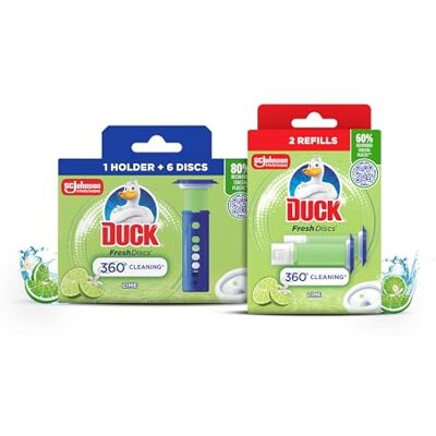 Duck - Toilet Fresh Disc - Lime - Holder - Toilet Cleaner Kit Duck - Toilet Fresh Disc - Lime - Holder - Toilet Cleaner Kit