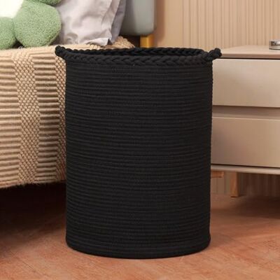 Homlikelan 58L Woven Laundry Basket,Cotton Tall Laundry Hamper for Blankets,Clothes,Pillows,Toys,Shoes Large Laundry Bin Black Homlikelan 58L Woven Laundry Basket,Cotton Tall Laundry Hamper for Blankets,Clothes,Pillows,Toys,Shoes Large Laundry Bin Black