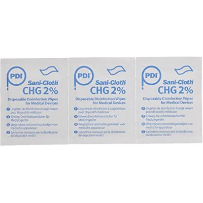 PDI UNXP00220 Sani-Cloth Chg 2% Wipes 200Mmx128M m 50Gs m White 100 Sachets/Box (Pack of 100) PDI UNXP00220 Sani-Cloth Chg 2% Wipes 200Mmx128M m 50Gs m White 100 Sachets/Box (Pack of 100)