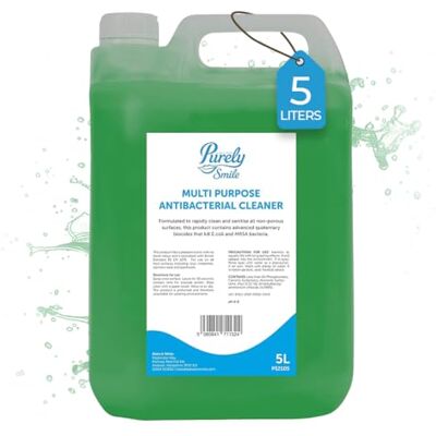 Blake & White Antibacterial Multi Surface Cleaner 5L Purely Smile Powerful Green Floor Cleaner Liquid for Walls and Unpolished Floors Unscented Floor Cleaners PS2105 Blake & White Antibacterial Multi Surface Cleaner 5L Purely Smile Powerful Green Floor Cleaner Liquid for Walls and Unpolished Floors Unscented Floor Cleaners PS2105