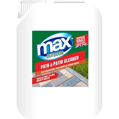 Max Outdoor Path & Patio Cleaner 2.5L – Powerful, Ready-to-Use Formula – Suitable for Brickwork, Driveways & Paved Areas Max Outdoor Path & Patio Cleaner 2.5L – Powerful, Ready-to-Use Formula – Suitable for Brickwork, Driveways & Paved Areas