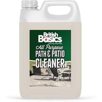 BritishBasics Path & Patio Cleaner 5L Powerful Mould, Algae & Moss Remover, Outdoor Surface Cleaner for Driveways, Decking, Paving, Fencing & Walls BritishBasics Path & Patio Cleaner 5L Powerful Mould, Algae & Moss Remover, Outdoor Surface Cleaner for Driveways, Decking, Paving, Fencing & Walls