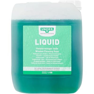 Unger Window Cleaning Liquid Soap Smear Free Window Glass Cleaner 5L Unger Window Cleaning Liquid Soap Smear Free Window Glass Cleaner 5L
