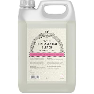 Celtic Clean Thin Essential Bleach 5L Reliable Stain Remover & Surface Cleaner for Bathrooms, Floors and Hard Surfaces Fast-Drying, Easy-Use Formula Celtic Clean Thin Essential Bleach 5L Reliable Stain Remover & Surface Cleaner for Bathrooms, Floors and Hard Surfaces Fast-Drying, Easy-Use Formula