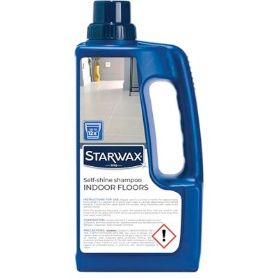 STARWAX 2-in-1 Floor Cleaner & Polish 1 L Shine restorer & protector, no-rinse, non-slip, multi-surface floor care, 30 m² coverage STARWAX 2-in-1 Floor Cleaner & Polish 1 L Shine restorer & protector, no-rinse, non-slip, multi-surface floor care, 30 m² coverage