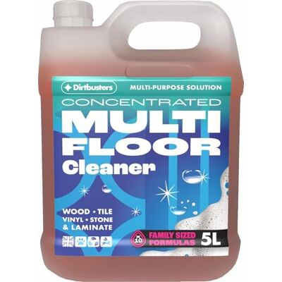 Dirtbusters Floor Cleaner Liquid (5L) Concentrated Hard Floor Cleaner Solution for Wood, Laminate, Vinyl & Tile – Professional Multi Surface Cleaner, Pet Safe Clementine Fresh Dirtbusters Floor Cleaner Liquid (5L) Concentrated Hard Floor Cleaner Solution for Wood, Laminate, Vinyl & Tile – Professional Multi Surface Cleaner, Pet Safe Clementine Fresh