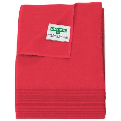 Unger MicroWipe Microfibre Cloth 40x40cm Pack of 10, Lint Free, Pink Lint Free Microfibre Cleaning Cloths for Kitchen, Bathroom, Car & Window Cleaning Professional Quality Unger MicroWipe Microfibre Cloth 40x40cm Pack of 10, Lint Free, Pink Lint Free Microfibre Cleaning Cloths for Kitchen, Bathroom, Car & Window Cleaning Professional Quality