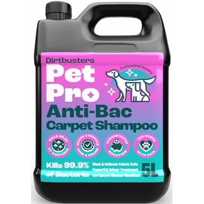 Dirtbusters Pet Pro Antibacterial Carpet Cleaner Solution (5L) Dirtbusters Pet Pro Antibacterial Carpet Cleaner Solution (5L)