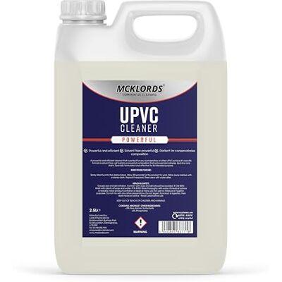 McKLords Commercial uPVC Cleaner 2.5L Professional Plastic & Window Frame Cleaner for Doors, Fascias & Conservatories Removes Stains, Dirt & Discolouration McKLords Commercial uPVC Cleaner 2.5L Professional Plastic & Window Frame Cleaner for Doors, Fascias & Conservatories Removes Stains, Dirt & Discolouration