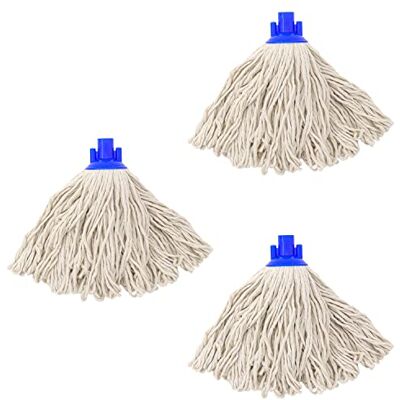 EaseYourDay Cotton String Screw on Type Mop Replacement Head Refill Compatible with All Standard US Threading Pole 3 PCS EaseYourDay Cotton String Screw on Type Mop Replacement Head Refill Compatible with All Standard US Threading Pole 3 PCS