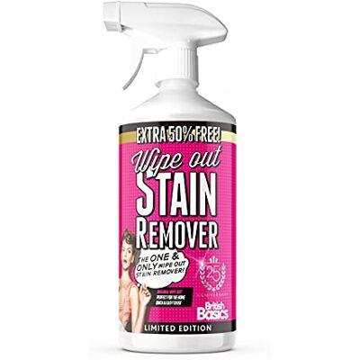 Wipeout Wipe Out Stain Remover 750ml Multi Purpose Multi Surface Removes all types of Stains Extra 50% Free! Wipeout Wipe Out Stain Remover 750ml Multi Purpose Multi Surface Removes all types of Stains Extra 50% Free!