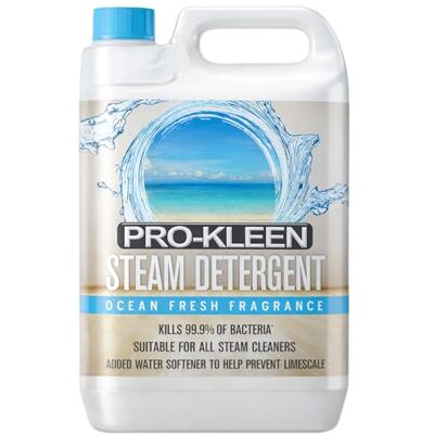 Pro-Kleen Pro Kleen 5 Litres Steam Detergent Ocean Fresh Fragrance For Steam Mops + Built In Water Softener … (5 Litre Ocean) Pro-Kleen Pro Kleen 5 Litres Steam Detergent Ocean Fresh Fragrance For Steam Mops + Built In Water Softener … (5 Litre Ocean)