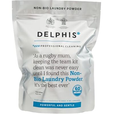 DELPHISECO Eco Non-Bio Washing Powder Pouch 60 Washes Eco-friendly Washing Powder Sensitive Skin Laundry Detergent DELPHISECO Eco Non-Bio Washing Powder Pouch 60 Washes Eco-friendly Washing Powder Sensitive Skin Laundry Detergent