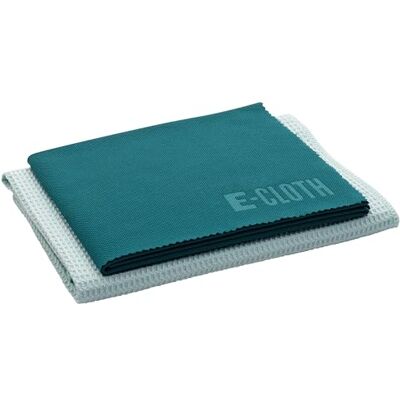 E-Cloth Window Cleaner Kit Window and Glass Cleaning Cloth, Streak-free Windows with just Water, Microfiber Towel Cleaning Kit for Windows, Car Windscreen, Mirrors Green E-Cloth Window Cleaner Kit Window and Glass Cleaning Cloth, Streak-free Windows with just Water, Microfiber Towel Cleaning Kit for Windows, Car Windscreen, Mirrors Green
