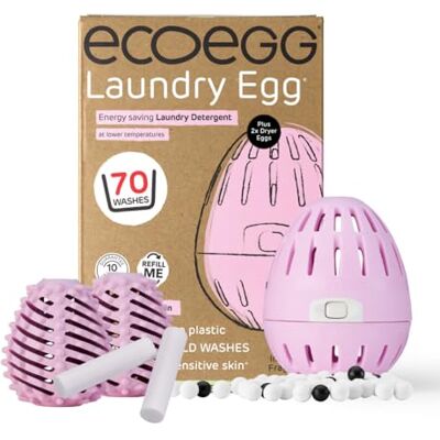 Ecoegg Spring Blossom Refillable Laundry Egg & Dryer Balls. Eco Detergent Replacement. Non Bio, no enzymes, phosphates. 70 Washes. Dryer Balls Reduces Drying Time. Ecoegg Spring Blossom Refillable Laundry Egg & Dryer Balls. Eco Detergent Replacement. Non Bio, no enzymes, phosphates. 70 Washes. Dryer Balls Reduces Drying Time.