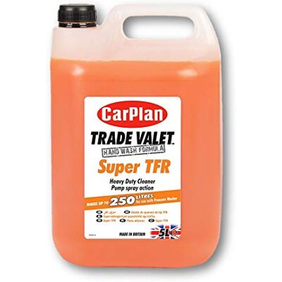 CarPlan Trade Valet Heavy Duty Hand Wash Car Concentrate Super TFR, 5 Litres CarPlan Trade Valet Heavy Duty Hand Wash Car Concentrate Super TFR, 5 Litres