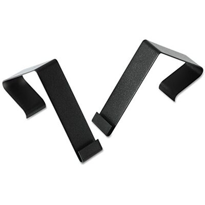 Quartet Cubicle Partition Hangers, Black (MCH10) Quartet Cubicle Partition Hangers, Black (MCH10)