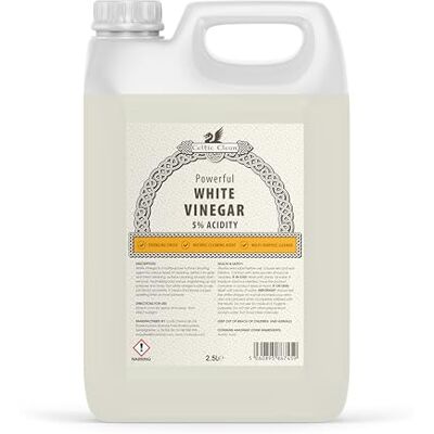 Celtic Clean White Vinegar 5% Acidity Multi Surface Cleaner 2.5 Litre Celtic Clean White Vinegar 5% Acidity Multi Surface Cleaner 2.5 Litre