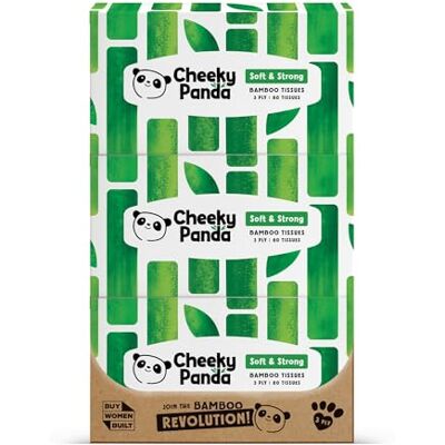 Panda Bamboo Facial Tissues Box Multipack 12 Boxes of 80 Silky Soft and Sustainable Bamboo Panda Bamboo Facial Tissues Box Multipack 12 Boxes of 80 Silky Soft and Sustainable Bamboo