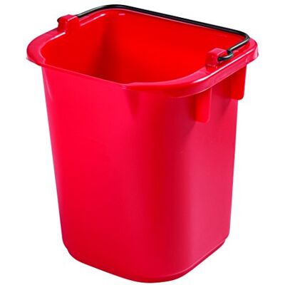 Rubbermaid Commercial Products 1857375 Heavy-Duty Cleaning Pail, 5 quart, Red Rubbermaid Commercial Products 1857375 Heavy-Duty Cleaning Pail, 5 quart, Red