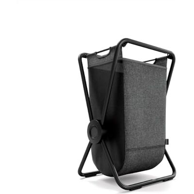simplehuman X-Frame Hamper, Single Compartment Laundry Basket for Bedroom Bathroom, Heavy-Gauge Steel Frame, Stain & Odour Resistant Machine Washable Bag, Easy Carry Steel Handles, Matte Black simplehuman X-Frame Hamper, Single Compartment Laundry Basket for Bedroom Bathroom, Heavy-Gauge Steel Frame, Stain & Odour Resistant Machine Washable Bag, Easy Carry Steel Handles, Matte Black
